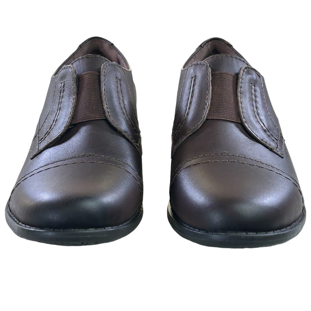 Earth Origins Shoes Women Size 8 Brown Navigate Nate Leather Workwear Slip On - Picture 7 of 12